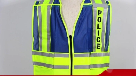 Chaqueta de trabajo de seguridad reflectante impermeable al aire libre con capucha ajustable de seguridad impermeable de alta visibilidad