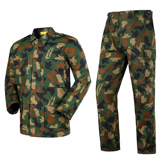 Comercio al por mayor 65% poliéster 35% algodón Ropa de camuflaje Multiland Uniforme táctico Bdu