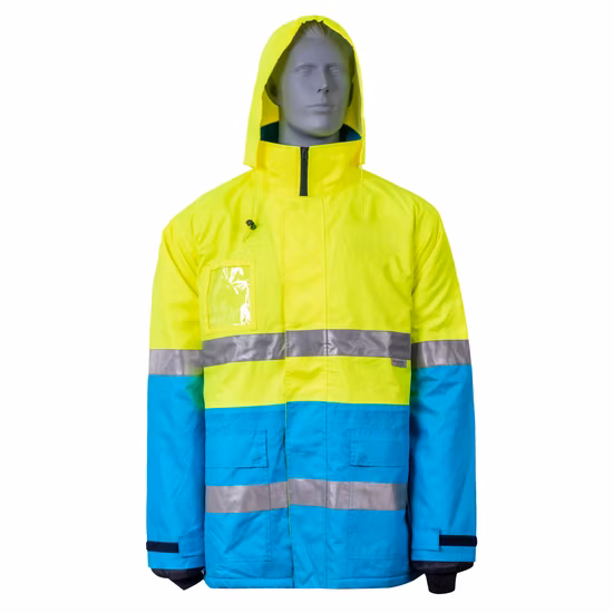 Ropa de trabajo de seguridad Eniso20471 Parka de alta visibilidad Parka reflectante de invierno