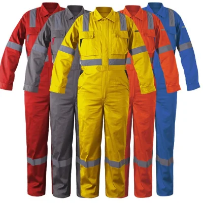 Ropa de construcción Ropa de trabajo Seguridad Algodón Ingeniería Uniforme Ropa de trabajo Monos para hombres